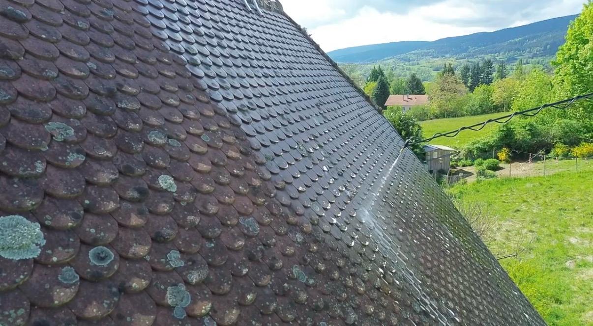 Démoussage toiture Lempdes